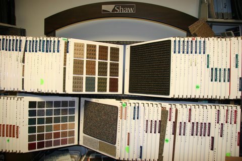 Flooring display from Galbraiths Inc. Flooring in Carthage, MO