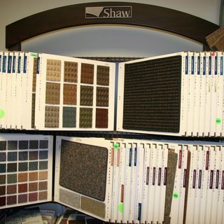 Flooring display from Galbraiths Inc. Flooring in Carthage, MO