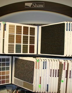 Flooring display from Galbraiths Inc. Flooring in Carthage, MO