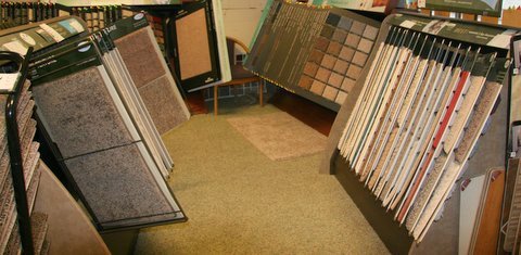 Flooring display from Galbraiths Inc. Flooring in Carthage, MO