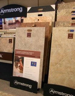 Flooring display from Galbraiths Inc. Flooring in Carthage, MO